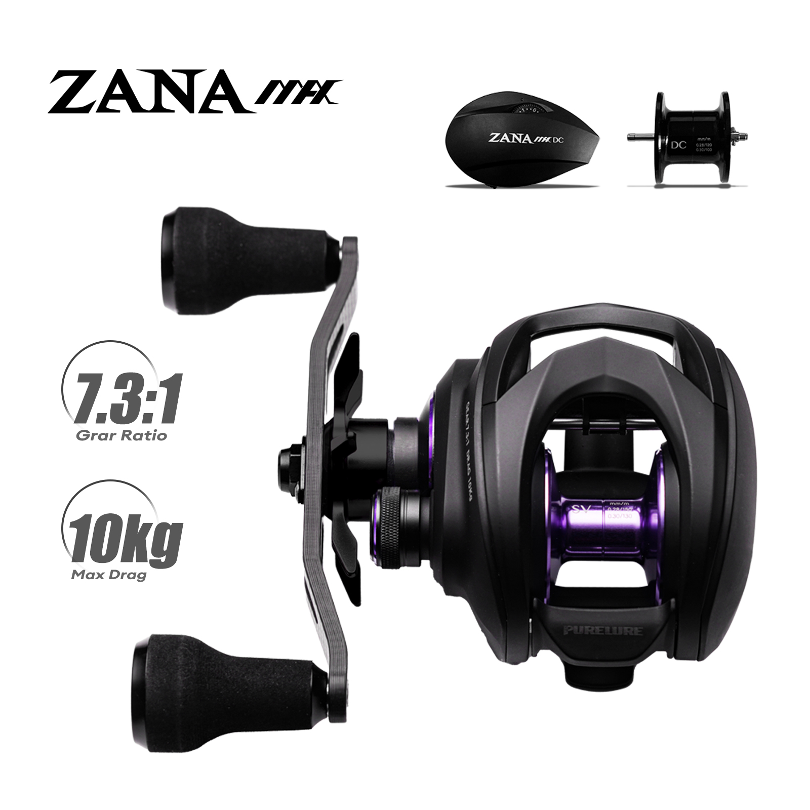 PURELURE ZANA MAX 10KG SV+DC D - огляд і ціна Abu Garcia Reel Max