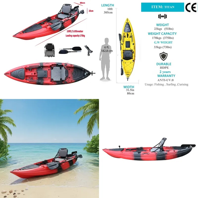 10ft Single Seat Sit on Fishin - огляд і ціна Fishing Kayak Sit In