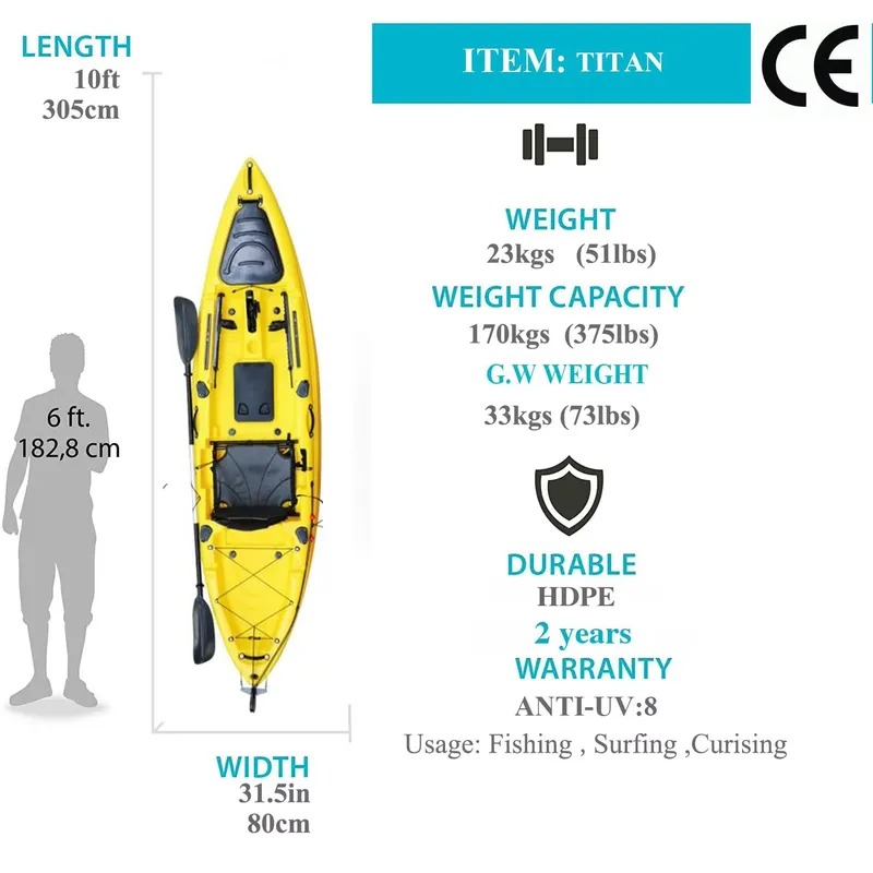 10ft Single Seat Sit on Fishin - огляд і ціна Fishing Kayak Sit In